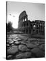 Colosseum and Via Sacra, Sunrise, Rome, Italy-Michele Falzone-Stretched Canvas