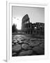 Colosseum and Via Sacra, Sunrise, Rome, Italy-Michele Falzone-Framed Photographic Print