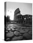 Colosseum and Via Sacra, Sunrise, Rome, Italy-Michele Falzone-Stretched Canvas