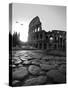 Colosseum and Via Sacra, Sunrise, Rome, Italy-Michele Falzone-Stretched Canvas