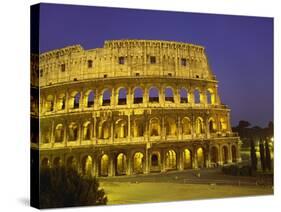 Colosseum at Night, Rome, Italy-Roy Rainford-Stretched Canvas