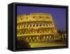 Colosseum at Night, Rome, Italy-Roy Rainford-Framed Stretched Canvas