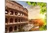 Colosseum at Sunset in Rome, Italy-sborisov-Mounted Photographic Print