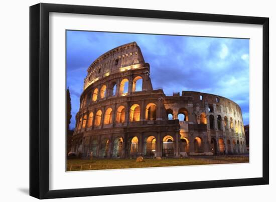 Colosseum at Twilight-mary416-Framed Premium Photographic Print