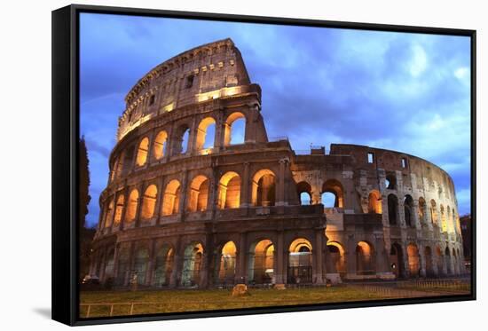 Colosseum at Twilight-mary416-Framed Stretched Canvas