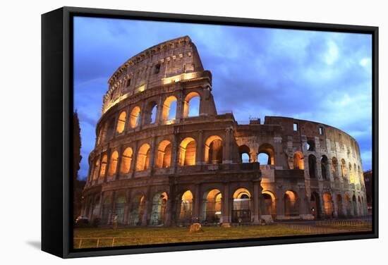 Colosseum at Twilight-mary416-Framed Stretched Canvas