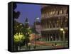 Colosseum Illuminated at Night in Rome, Lazio, Italy, Europe-null-Framed Stretched Canvas