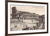 Colosseum in Rome with Meta Sudans, Ruins-null-Framed Premium Giclee Print