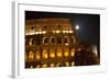 Colosseum Large Moon Details, Rome, Italy Built by Vespacian-William Perry-Framed Photographic Print