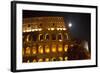 Colosseum Large Moon Details, Rome, Italy Built by Vespacian-William Perry-Framed Photographic Print