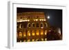 Colosseum Large Moon Details, Rome, Italy Built by Vespacian-William Perry-Framed Photographic Print