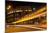 Colosseum Modern Street Abstract Night Moon Time Lapse, Rome, Italy Built by Vespacian-William Perry-Mounted Photographic Print