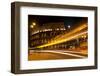 Colosseum Modern Street Abstract Night Moon Time Lapse, Rome, Italy Built by Vespacian-William Perry-Framed Photographic Print