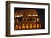 Colosseum Moon in the Window Close-Up Details, Rome, Italy Built by Vespacian-William Perry-Framed Photographic Print