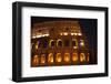 Colosseum Moon in the Window Close-Up Details, Rome, Italy Built by Vespacian-William Perry-Framed Photographic Print