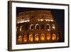 Colosseum Moon in the Window Close-Up Details, Rome, Italy Built by Vespacian-William Perry-Framed Photographic Print