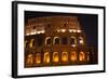 Colosseum Moon in the Window Close-Up Details, Rome, Italy Built by Vespacian-William Perry-Framed Photographic Print