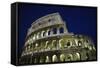 Colosseum or Flavian Amphitheatre at Night-null-Framed Stretched Canvas