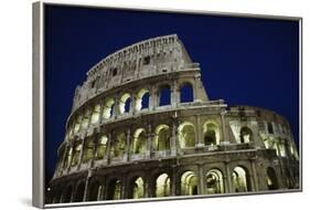 Colosseum or Flavian Amphitheatre at Night-null-Framed Photographic Print