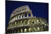 Colosseum or Flavian Amphitheatre at Night-null-Mounted Photographic Print