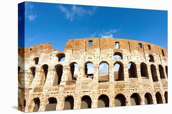 Colosseum or Flavian Amphitheatre, Rome, Latium, Italy, Europe-Nico Tondini-Stretched Canvas