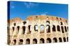 Colosseum or Flavian Amphitheatre, Rome, Latium, Italy, Europe-Nico Tondini-Stretched Canvas