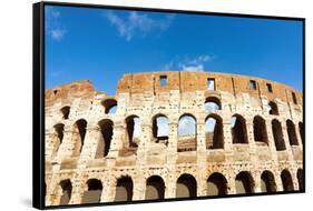 Colosseum or Flavian Amphitheatre, Rome, Latium, Italy, Europe-Nico Tondini-Framed Stretched Canvas