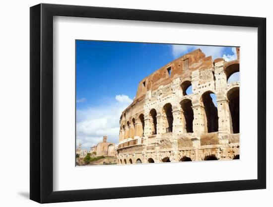 Colosseum or Flavian Amphitheatre, Rome, Latium, Italy, Europe-Nico Tondini-Framed Photographic Print