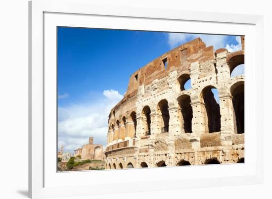 Colosseum or Flavian Amphitheatre, Rome, Latium, Italy, Europe-Nico Tondini-Framed Premium Photographic Print