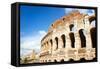 Colosseum or Flavian Amphitheatre, Rome, Latium, Italy, Europe-Nico Tondini-Framed Stretched Canvas