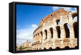 Colosseum or Flavian Amphitheatre, Rome, Latium, Italy, Europe-Nico Tondini-Framed Stretched Canvas