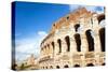 Colosseum or Flavian Amphitheatre, Rome, Latium, Italy, Europe-Nico Tondini-Stretched Canvas