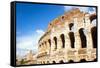 Colosseum or Flavian Amphitheatre, Rome, Latium, Italy, Europe-Nico Tondini-Framed Stretched Canvas