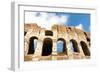 Colosseum or Flavian Amphitheatre, Rome, Latium, Italy, Europe-Nico Tondini-Framed Photographic Print