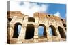 Colosseum or Flavian Amphitheatre, Rome, Latium, Italy, Europe-Nico Tondini-Stretched Canvas