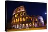 Colosseum Overview Moon Night Lovers, Rome, Italy Built by Vespacian-William Perry-Stretched Canvas