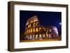 Colosseum Overview Moon Night Lovers, Rome, Italy Built by Vespacian-William Perry-Framed Premium Photographic Print