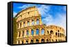 Colosseum. Rome, Italy-sorincolac-Framed Stretched Canvas