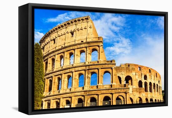 Colosseum. Rome, Italy-sorincolac-Framed Stretched Canvas