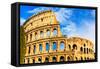 Colosseum. Rome, Italy-sorincolac-Framed Stretched Canvas