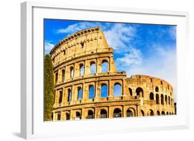 Colosseum. Rome, Italy-sorincolac-Framed Photographic Print