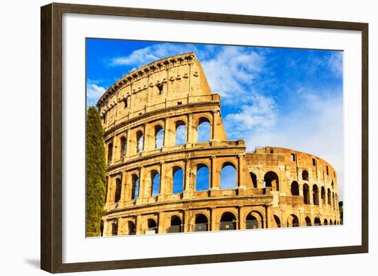 Colosseum. Rome, Italy-sorincolac-Framed Photographic Print