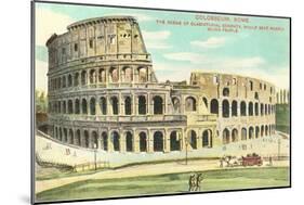 Colosseum, Rome, Italy-null-Mounted Art Print