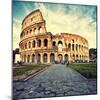 Colosseum Ruins Rome Italy-null-Mounted Art Print