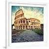 Colosseum Ruins Rome Italy-null-Framed Art Print