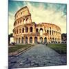 Colosseum Ruins Rome Italy-null-Mounted Art Print