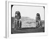 Colossi of Memnon, Luxor (Thebe), Egypt, C1890-Newton & Co-Framed Photographic Print