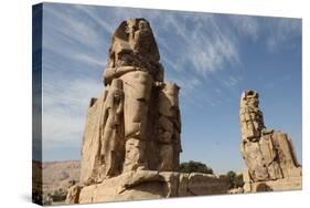 Colossi of Memnon, near Luxor, Thebes, Egypt, North Africa-David Pickford-Stretched Canvas