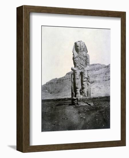 Colossi of Memnon, Thebes, Egypt, 1852-null-Framed Giclee Print