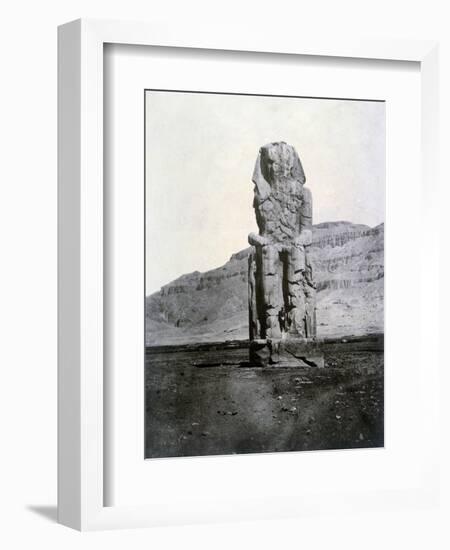 Colossi of Memnon, Thebes, Egypt, 1852-null-Framed Giclee Print